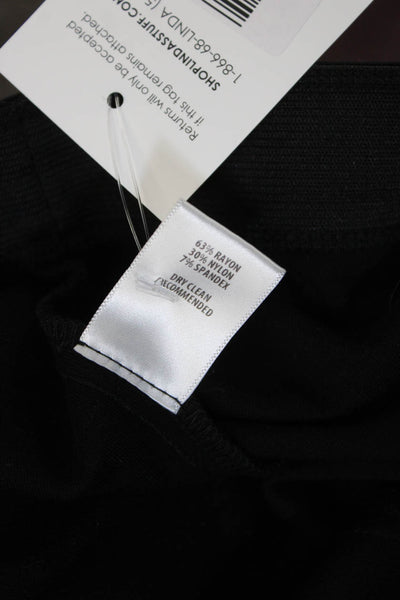 Bailey 44 Women Cropped Black Rayon Pants Pull On Size L