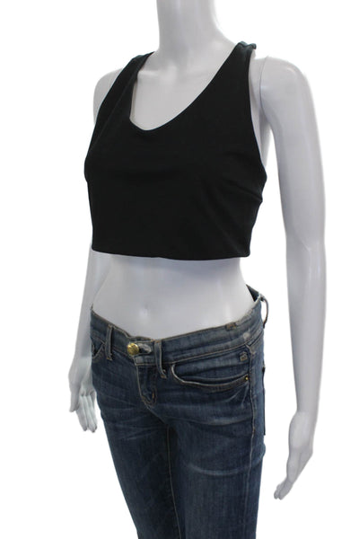 Zella Womens Pullover Sports Bra Black Size Large