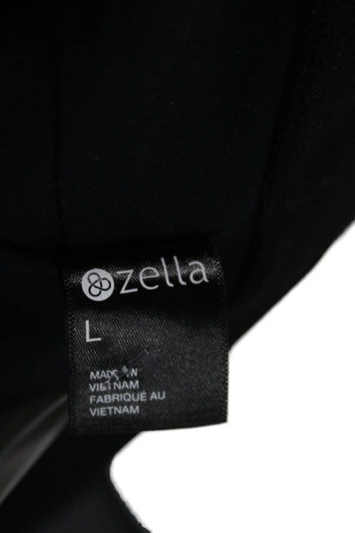 Zella Womens Pullover Sports Bra Black Size Large