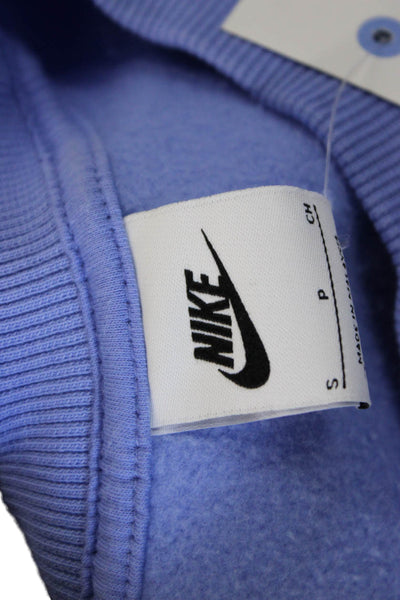 Nike Women Pullover Sweatshirt Blue Crew Neck Long Sleeve Size S