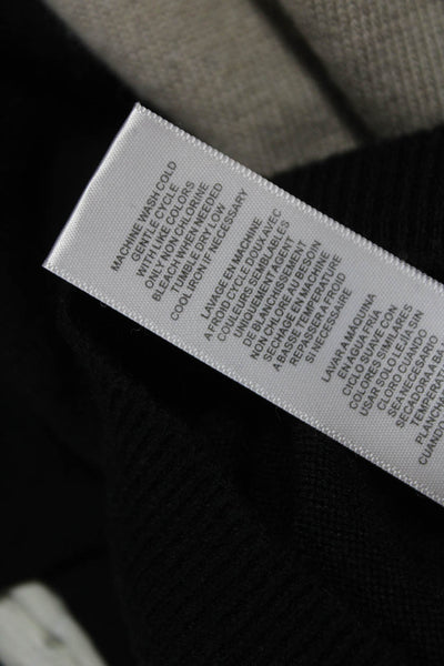 Splendid Women Pullover Sweater Black Viscose Crewneck Long Sleeve Heart Size S