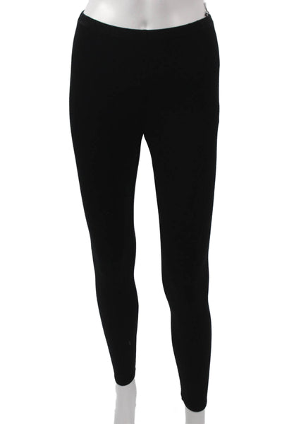 Eileen Fisher Women Ankle Leggings Black Rayon Size S