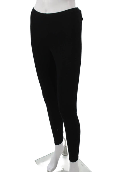 Eileen Fisher Women Ankle Leggings Black Rayon Size S