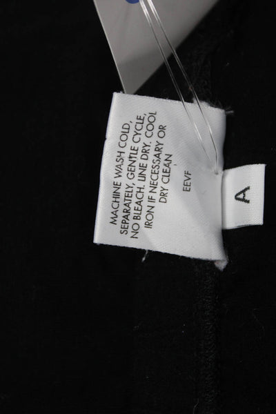 Eileen Fisher Women Ankle Leggings Black Rayon Size S
