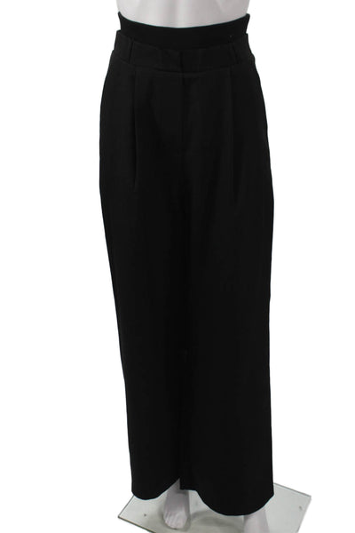 Lioness Women Dress Pants Black 90% Polyester Zip Size XS