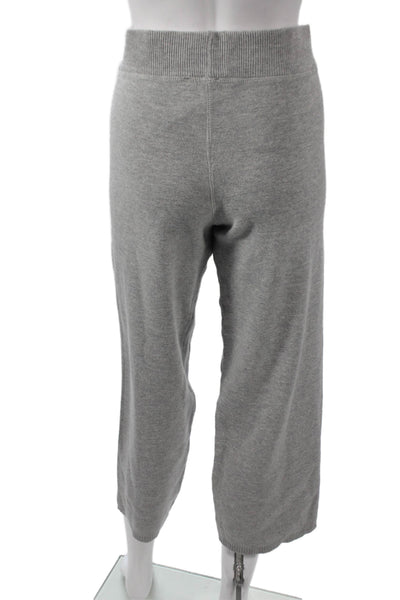 J Crew Women Gray Cropped Pants Extra Fine Merino Cotton Size XS