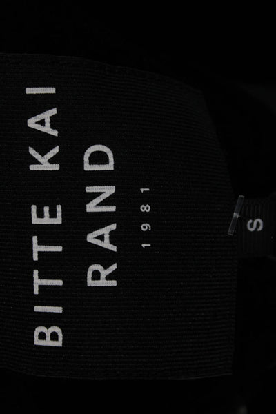Bitte Kai Rand Women Shift Dress Polka Dot Black Long Sleeve Size S