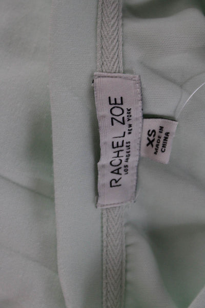 Rachel Zoe Women Basic Sweatshirt Green Crew Neck Long Sleeve Size XS