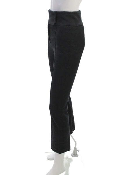 Veronica Beard Women Cropped Black Pants Zip 96% Cotton 4% Elastane Size 2
