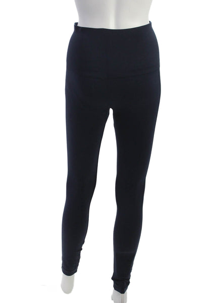 SPANX® Women Ankle Leggings Blue Nylon Size M