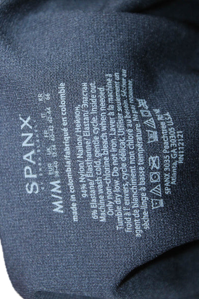 SPANX® Women Ankle Leggings Blue Nylon Size M