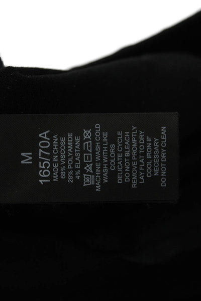 Kate Spade New York Women Ankle Pants Black Viscose Blend Size M