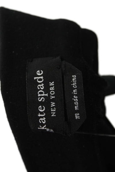 Kate Spade New York Women Ankle Pants Black Viscose Blend Size M