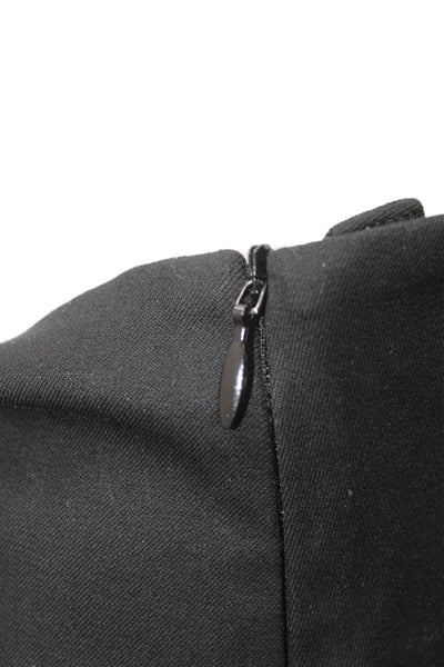 Eileen Fisher Women Ankle Pants Black Organic Cotton Zip Size M