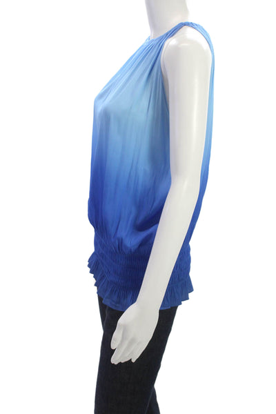 Ramy Brook Womens Blue Ombre Sleeveless Basic Tank Polyester Size XS