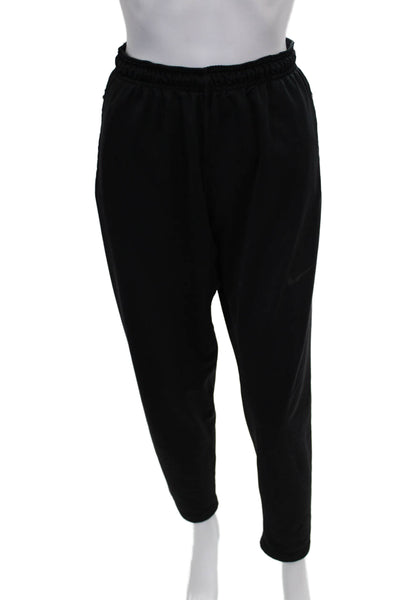 Nike Womens Athletic Elastic Waist Jogger Track Pants Black Size L