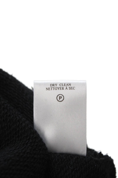 ALC Womens Black Cotton Pullover Crew Neck Long Sleeve Size L