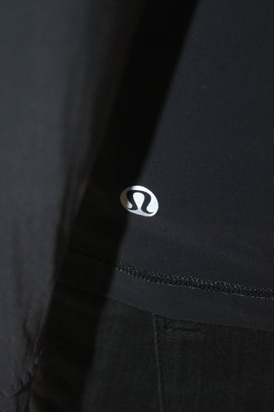 Lululemon Womens Black Pullover T-Shirt Long Sleeve Crew Neck Size S