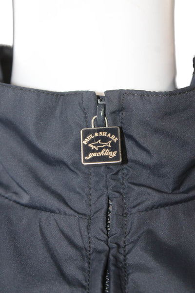 Paul & Shark Mens Windbreaker Black Yachting Polyester Zip Size M