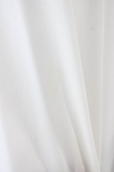 Elizabeth & James Womens White Colorblock V-Neck Blouse Long Sleeve Size S