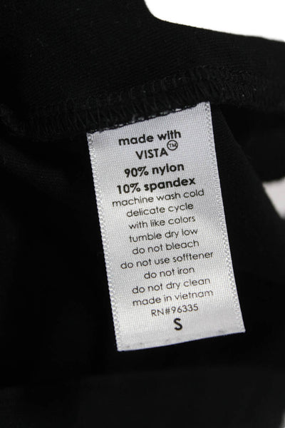 Susana Monaco Womens Basic Black Tank Scoop Neck Sleeveless Nylon Size S