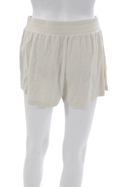 Rag & Bone Womens Sweat Shorts Ivory Size S