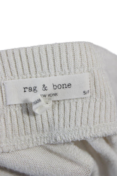 Rag & Bone Womens Sweat Shorts Ivory Size S