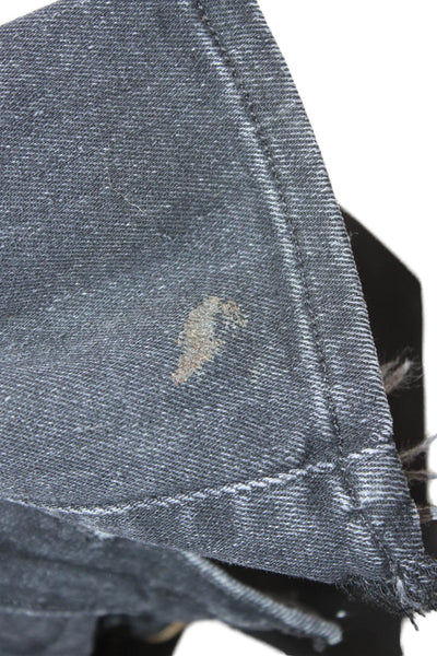 Frame Denim Womens Black High Rise Skinny Jeans Cotton Blend Size 26