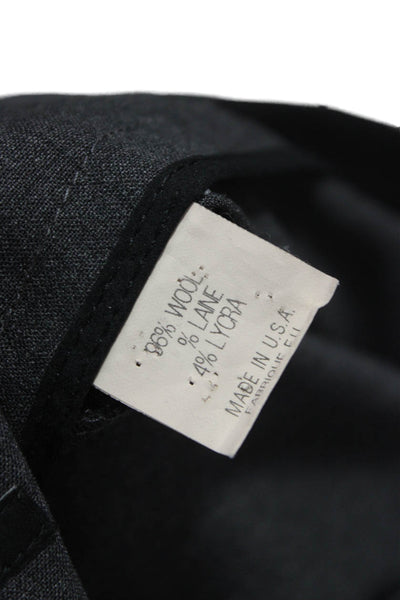Theory Women Pencil Skirt Gray Wool Blend Zip Knee Length Size 6