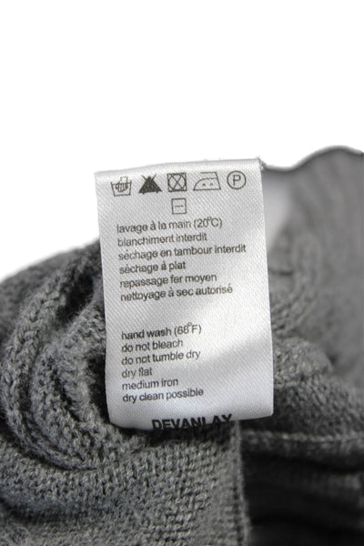 Lacoste Mens Gray Mock Neck Pullover Sweater 80% Cotton 20% Wool Size L