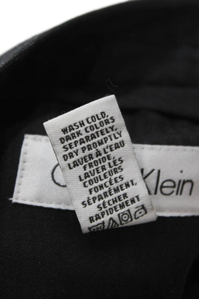 Calvin Klein Mens Dress Pants Gray Zip 70% Polyester 30% Rayon Size 34