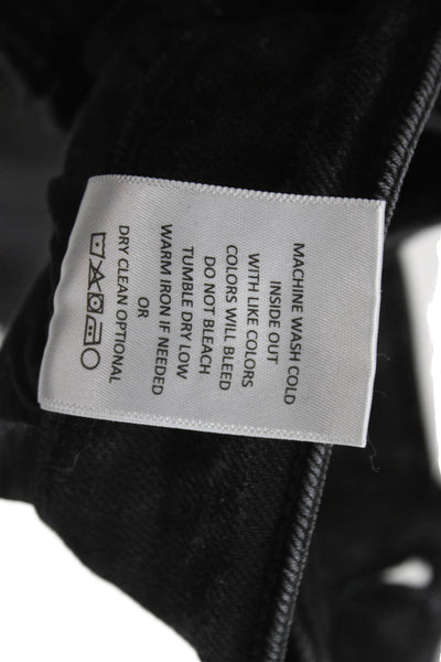 Flying Monkey Women Mid Rise Flared Jeans Black Cotton Blend Size 26