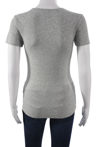 Polo Ralph Lauren Women Basic Gray Short Sleeve T-Shirt 82% Cotton Size S