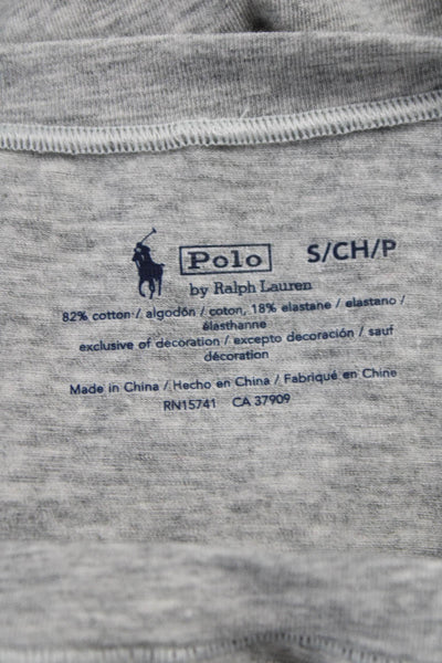 Polo Ralph Lauren Women Basic Gray Short Sleeve T-Shirt 82% Cotton Size S
