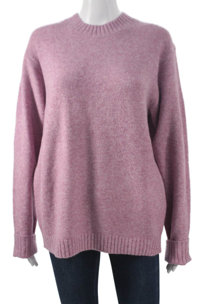 Uniqlo Womens Purple Pullover Sweater Crew Neck Long Sleeve Acrylic Size S