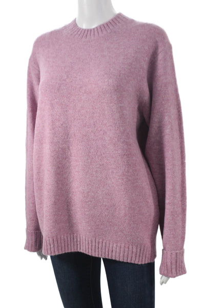 Uniqlo Womens Purple Pullover Sweater Crew Neck Long Sleeve Acrylic Size S