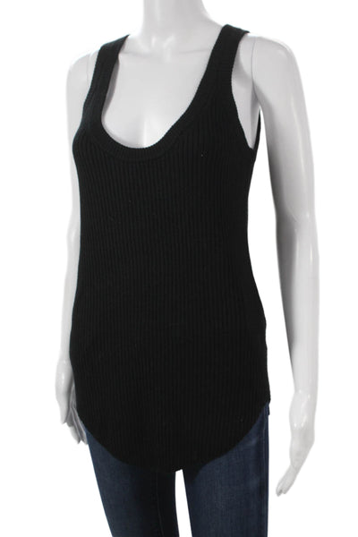 IRO Womens Basic Wool Scoop Neck Sleeveless Tank Black Size S