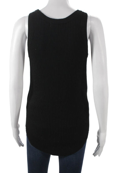 IRO Womens Basic Wool Scoop Neck Sleeveless Tank Black Size S