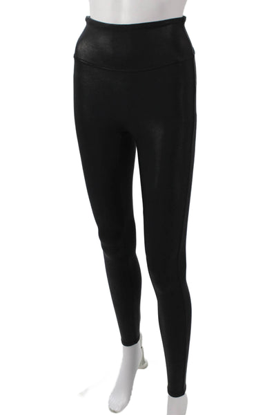 SPANX® Womens Ankle Leggings Black Spandex Petites Size S