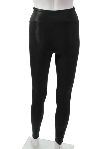 SPANX® Womens Ankle Leggings Black Spandex Petites Size S
