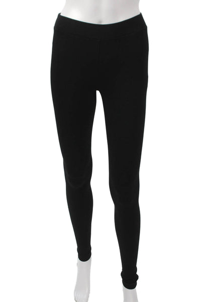 Vince Women Ankle Leggings Black Viscose Size XS