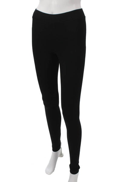 Vince Women Ankle Leggings Black Viscose Size XS