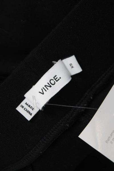 Vince Women Ankle Leggings Black Viscose Size XS
