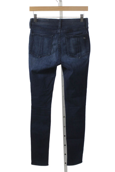 Rag & Bone Womens Skinny High Rise Blue Jeans Size 25