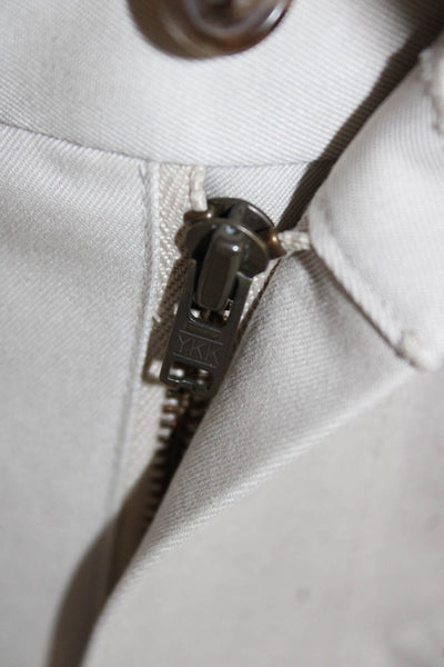 Brooks Brothers Mens Chino Pants Beige 100% Cotton Button Size 32