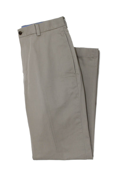 Brooks Brothers Mens Chino Pants Beige Cotton Button Fly Size 31