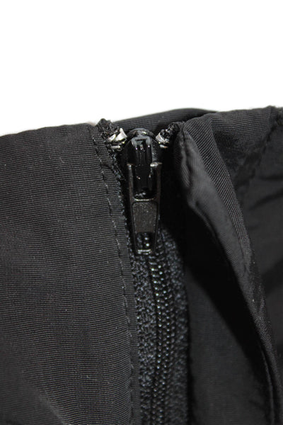 Zara Womens Cargo Nylon Zip Pants Black Size S