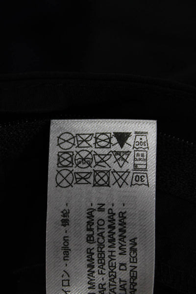 Zara Womens Cargo Nylon Zip Pants Black Size S