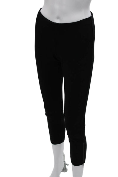 Eileen Fisher Women Cropped Rayon Black Leggings Size PP