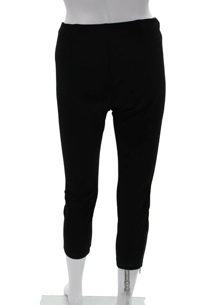 Eileen Fisher Women Cropped Rayon Black Leggings Size PP